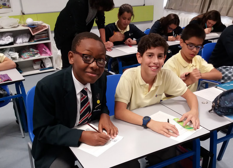 Alumnos ingleses de Canterbury pasan unos días en el colegio