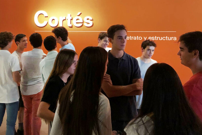 Visitamos la exposición de pintura "Cortés. Retrato y Estructura"