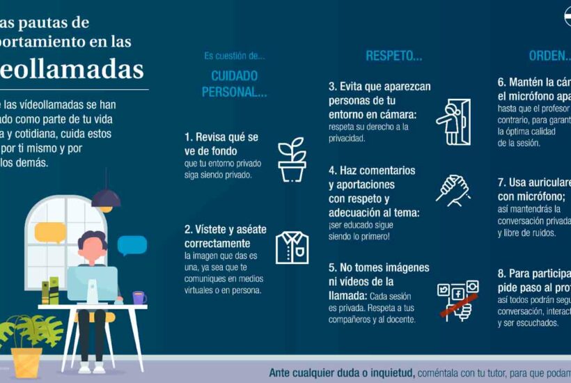 Consejos y pautas para realizar videollamadas