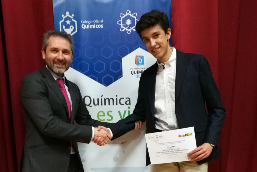 Alumno ceu monteprincipe Mención de Honor de la Olimpiada de Química de la Comunidad de Madrid