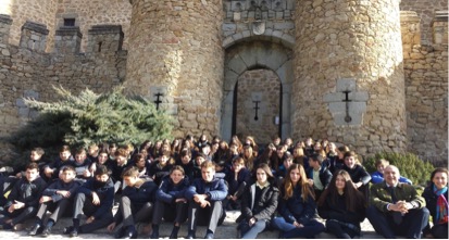 Alumnos ESO ceu monteprincipe visitan castillo Manzanares el Real